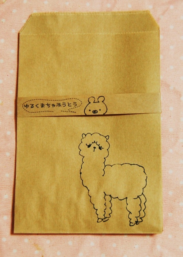 カラフル アルパカ 封筒セット Iichi ハンドメイド クラフト作品 手仕事品の通販