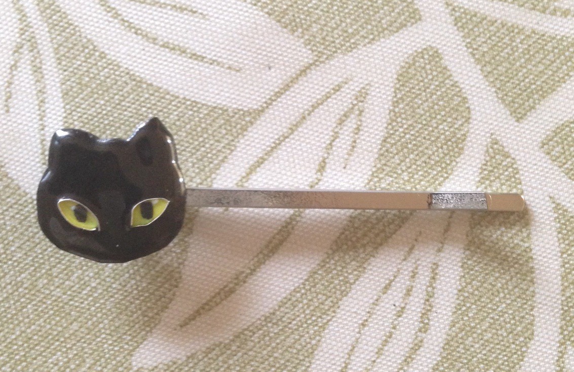 七宝 猫 ヘアピン 黒猫 Iichi ハンドメイド クラフト作品 手仕事品の通販