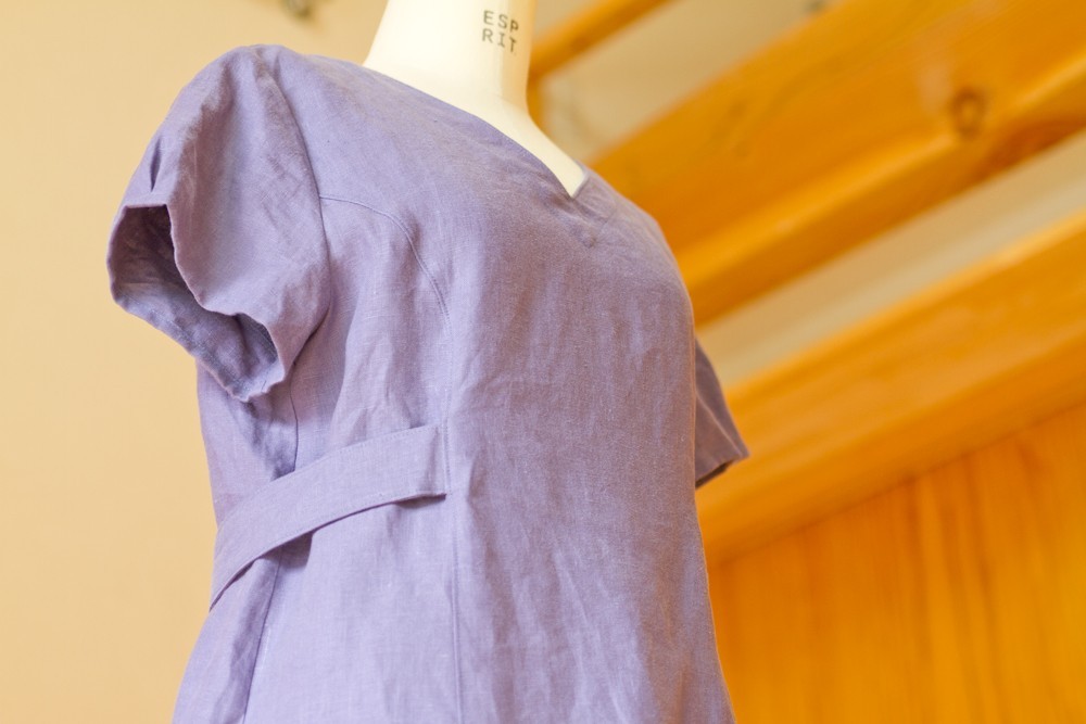 ウエストベルトワンピース ラベンダー Iichi ハンドメイド クラフト作品 手仕事品の通販