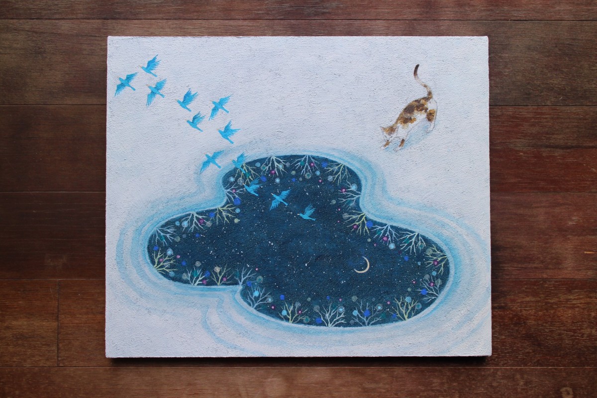 絵画 不思議な水たまり Iichi ハンドメイド クラフト作品 手仕事品の通販 絵画 不思議な水たまり Iichi ハンドメイド クラフト作品 手仕事品の通販
