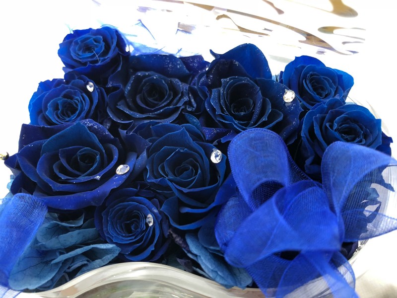 プリザーブドフラワー グランドピアノシリーズ 青い薔薇の奇跡と祝福 Iichi ハンドメイド クラフト作品 手仕事品の通販