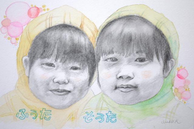 大切な方へ 似顔絵デッサン Iichi ハンドメイド クラフト作品 手仕事品の通販