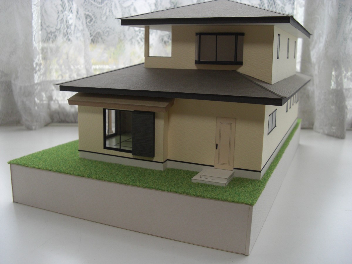 住宅模型 和風家屋 ３ Iichi ハンドメイド クラフト作品 手仕事品の通販