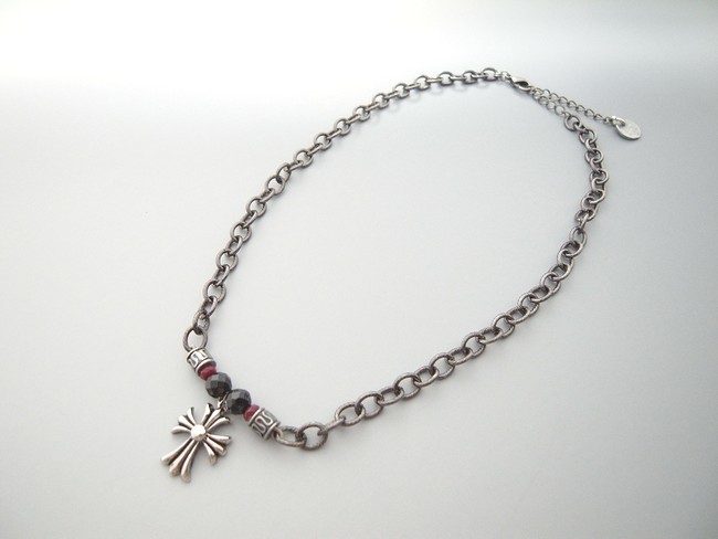 メンズクロスネックレス Iichi ハンドメイド クラフト作品 手仕事品の通販