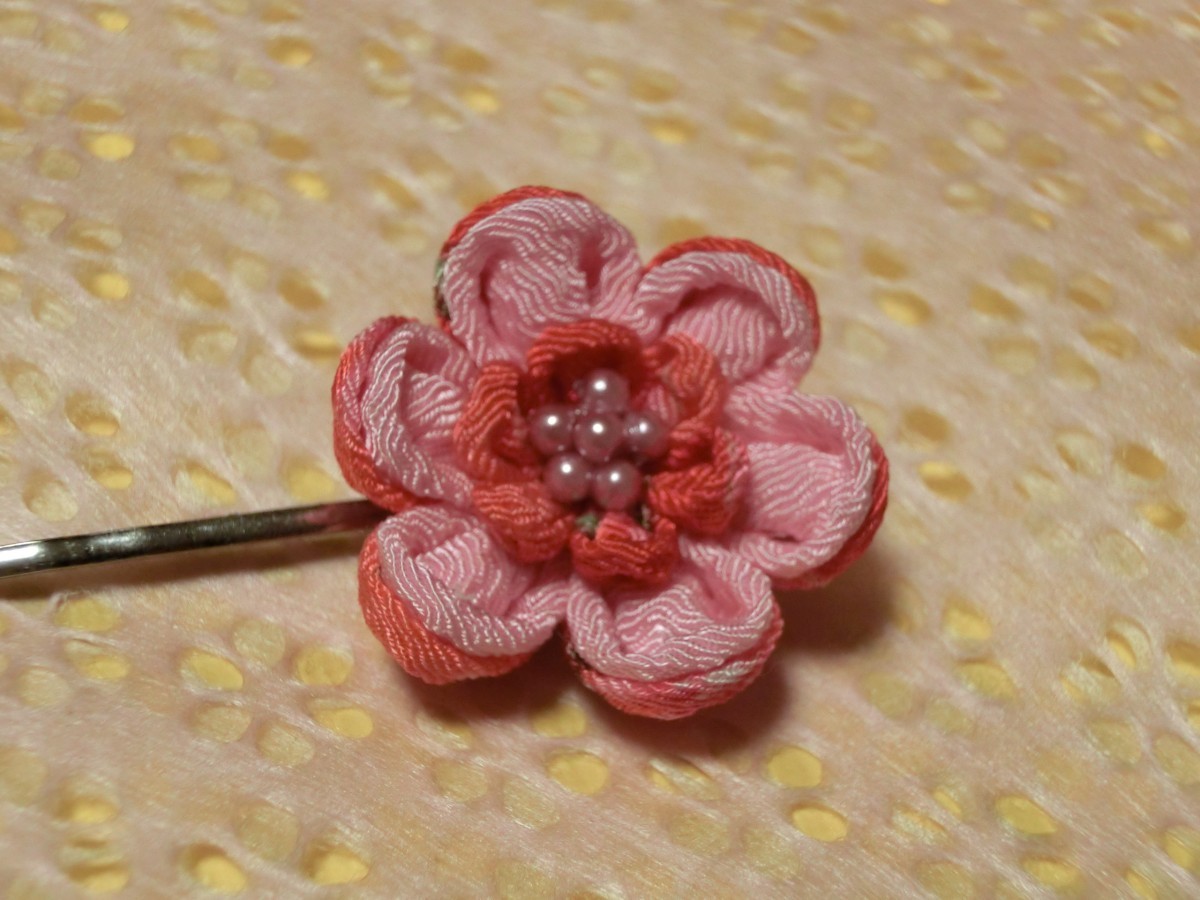桃色の花 シンプルピン Iichi ハンドメイド クラフト作品 手仕事品の通販