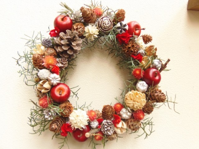ちょっと可愛いクリスマスリース２０１４ Iichi ハンドメイド クラフト作品 手仕事品の通販