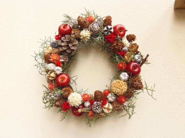 ちょっと可愛いクリスマスリース２０１４ Iichi ハンドメイド クラフト作品 手仕事品の通販