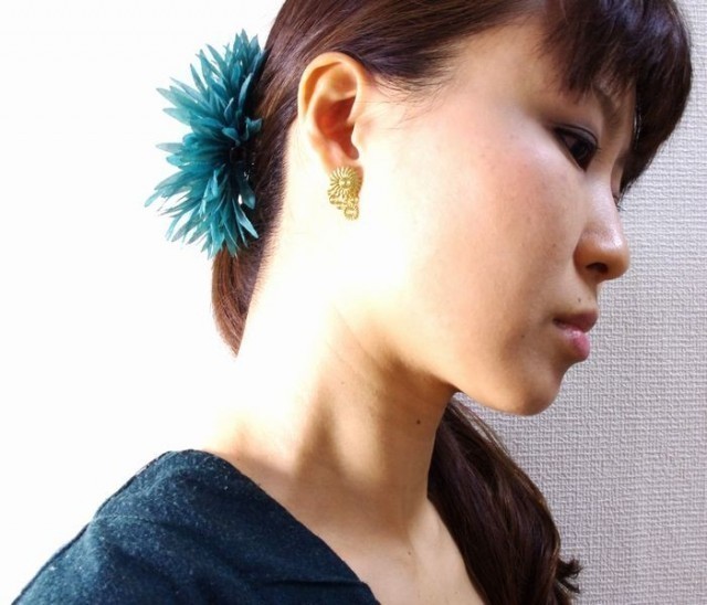 Silverスタッドピアス Sol ソル Iichi ハンドメイド クラフト作品 手仕事品の通販