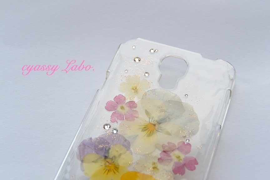 華やぐ遊蝶花 Galaxy J Sc 02f Iichi ハンドメイド クラフト作品 手仕事品の通販