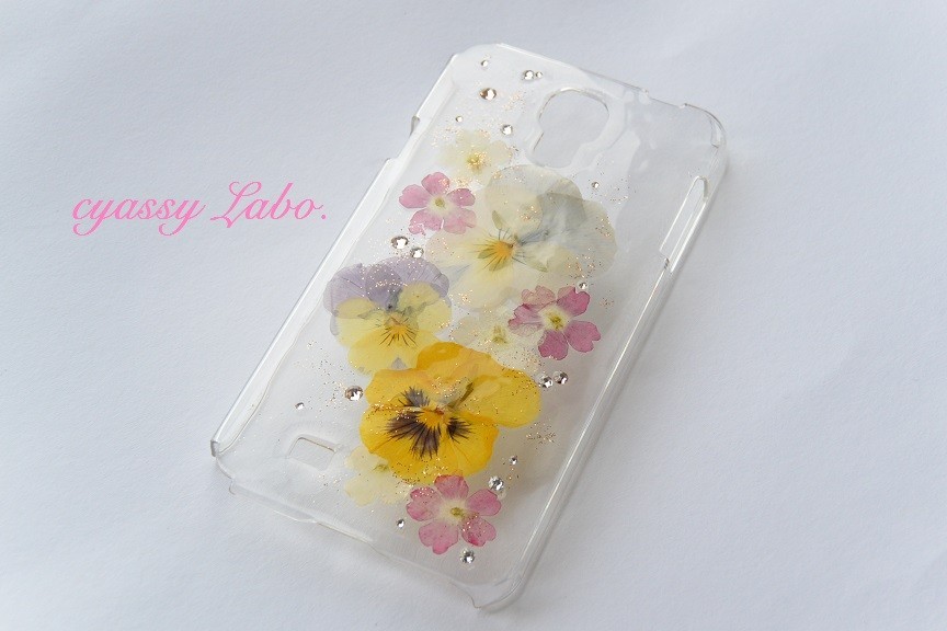 華やぐ遊蝶花 Galaxy J Sc 02f Iichi ハンドメイド クラフト作品 手仕事品の通販