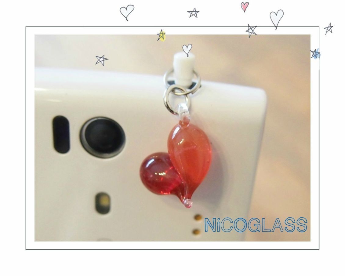 ぷっくりコロン ハートのイヤホンジャック 青緑 Iichi ハンドメイド クラフト作品 手仕事品の通販