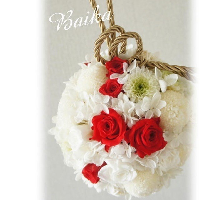 和風ボールブーケ 送料込 Iichi ハンドメイド クラフト作品 手仕事品の通販