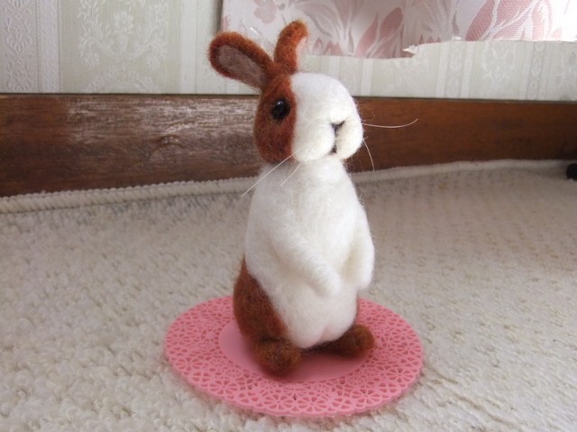 Sale ダッチうさぎさん 茶 Iichi ハンドメイド クラフト作品 手仕事品の通販