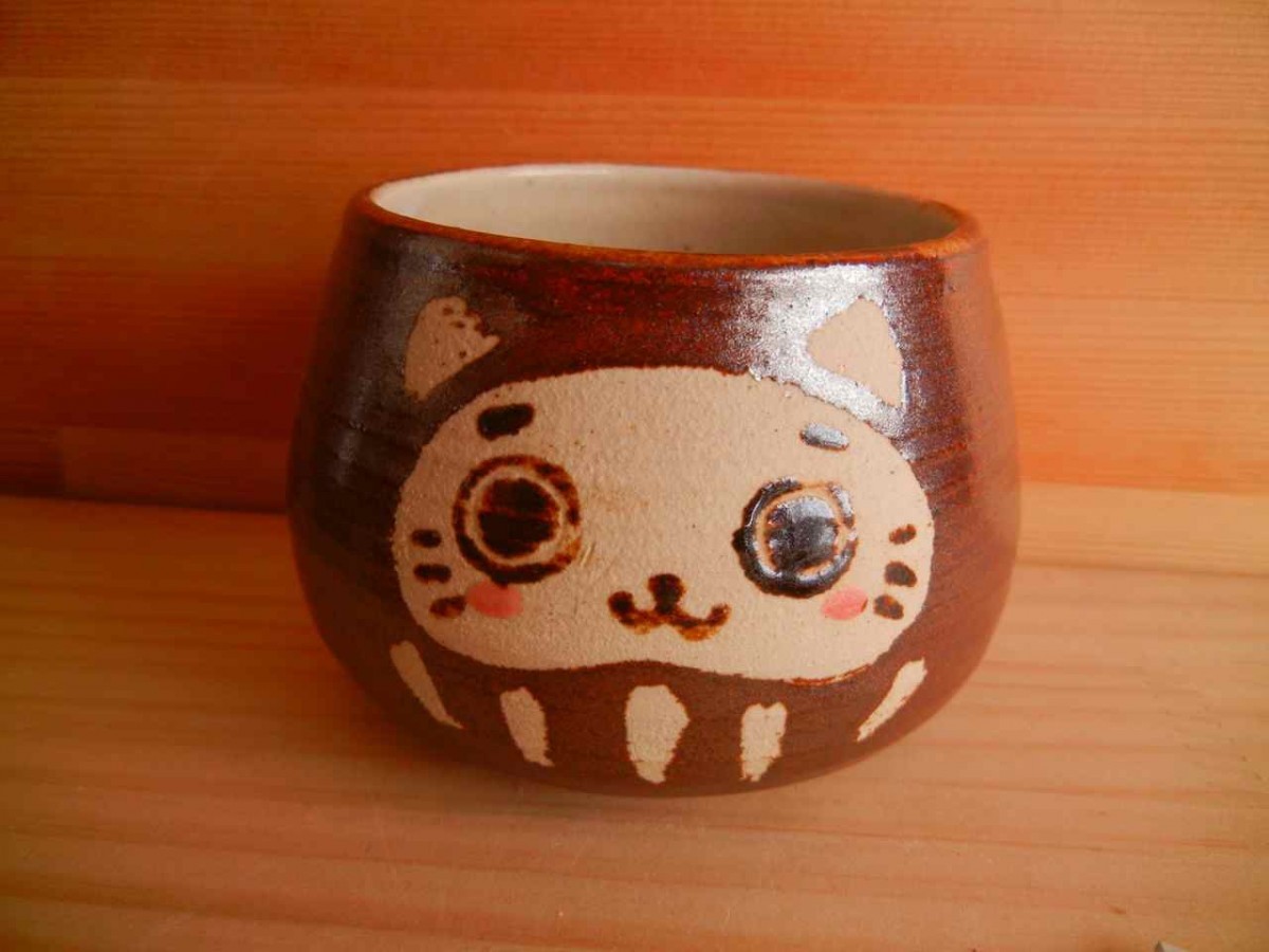 猫だるまカップ 4 Iichi ハンドメイド クラフト作品 手仕事品の通販