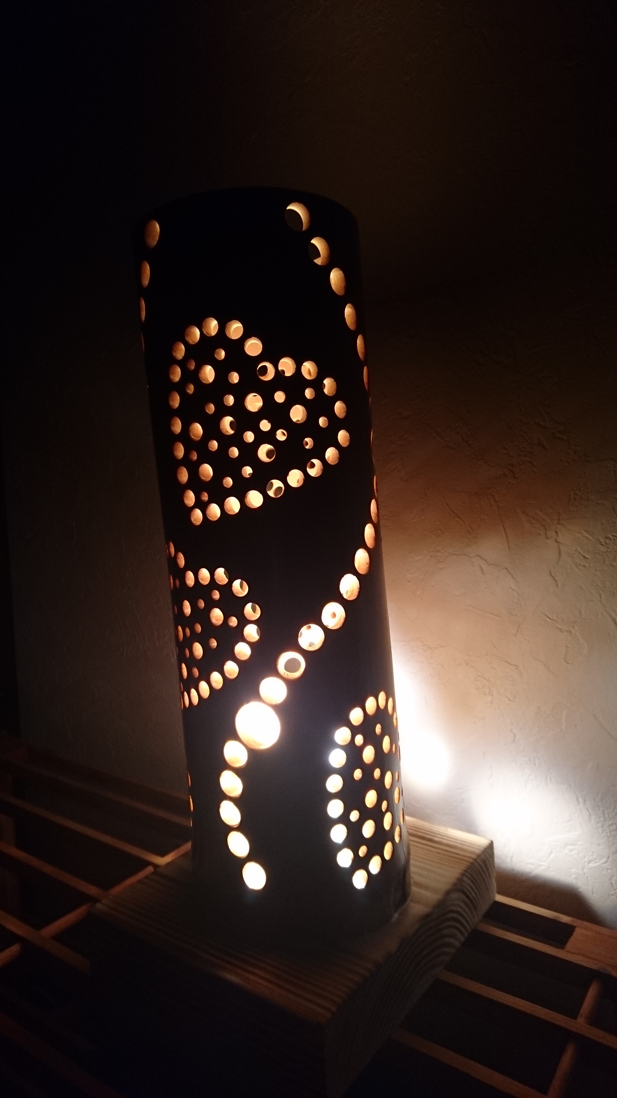 竹灯篭 ハート Iichi ハンドメイド クラフト作品 手仕事品の通販