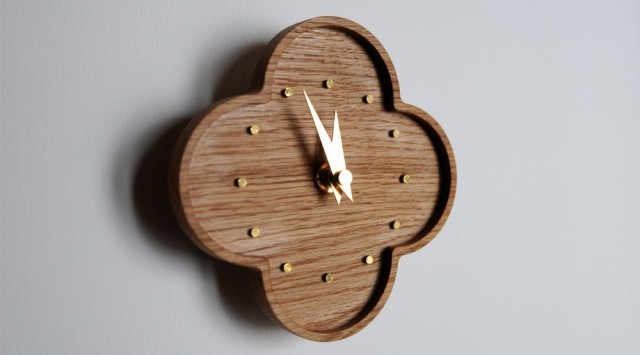 ならの小さな壁掛け時計 Iichi ハンドメイド クラフト作品 手仕事品の通販