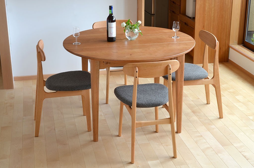 山桜の伸びる丸テーブル 4 8人 Iichi ハンドメイド クラフト作品 手仕事品の通販