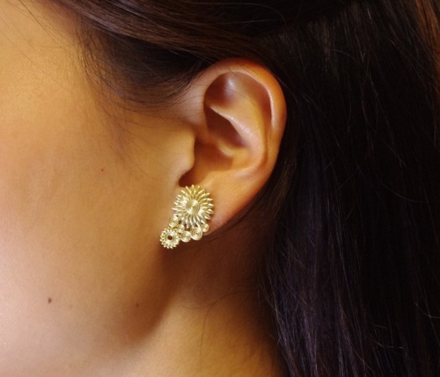 真鍮イヤリング Sol ソル Iichi ハンドメイド クラフト作品 手仕事品の通販