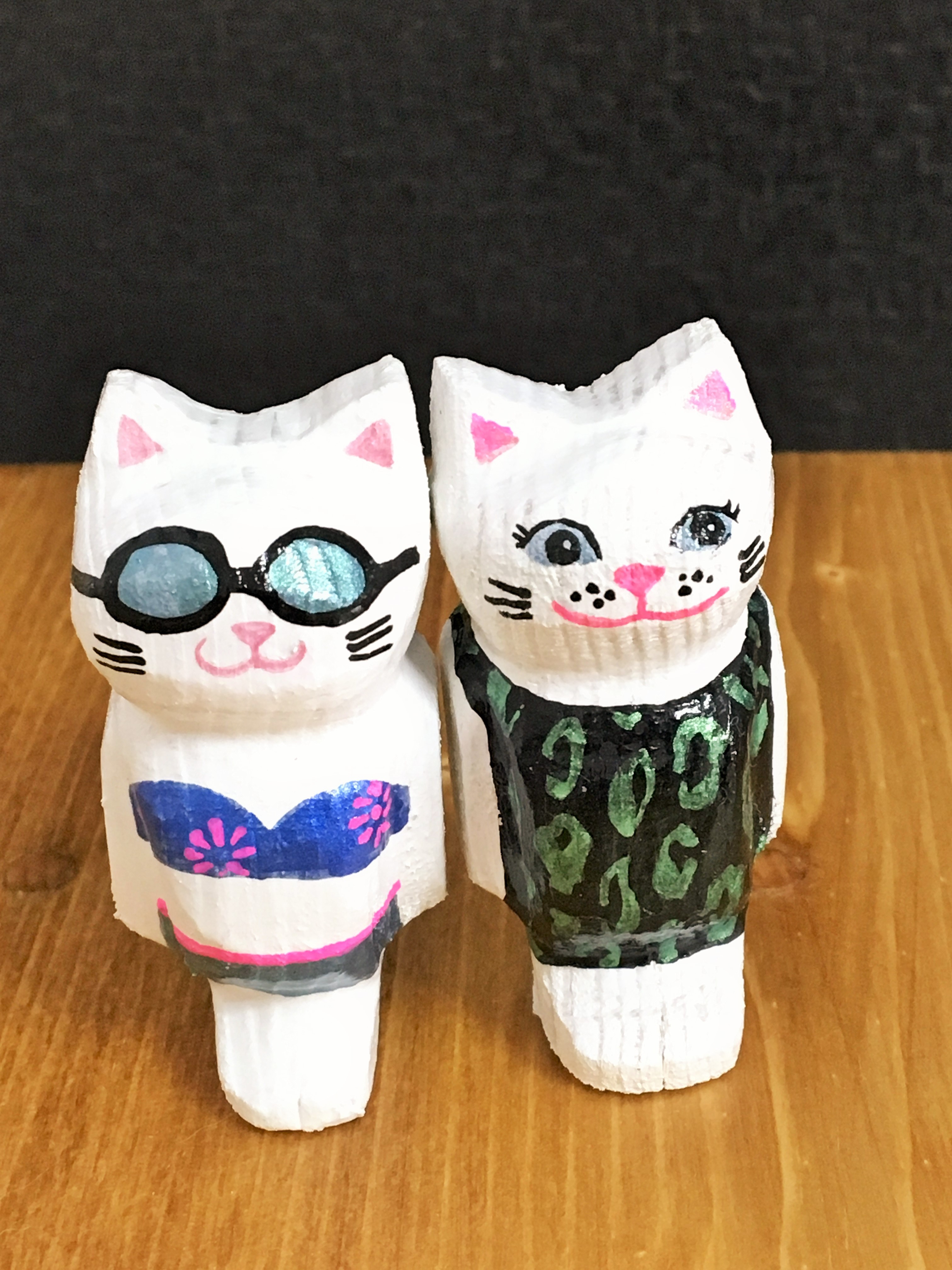 ビキニの猫マグネット Iichi ハンドメイド クラフト作品 手仕事品の通販