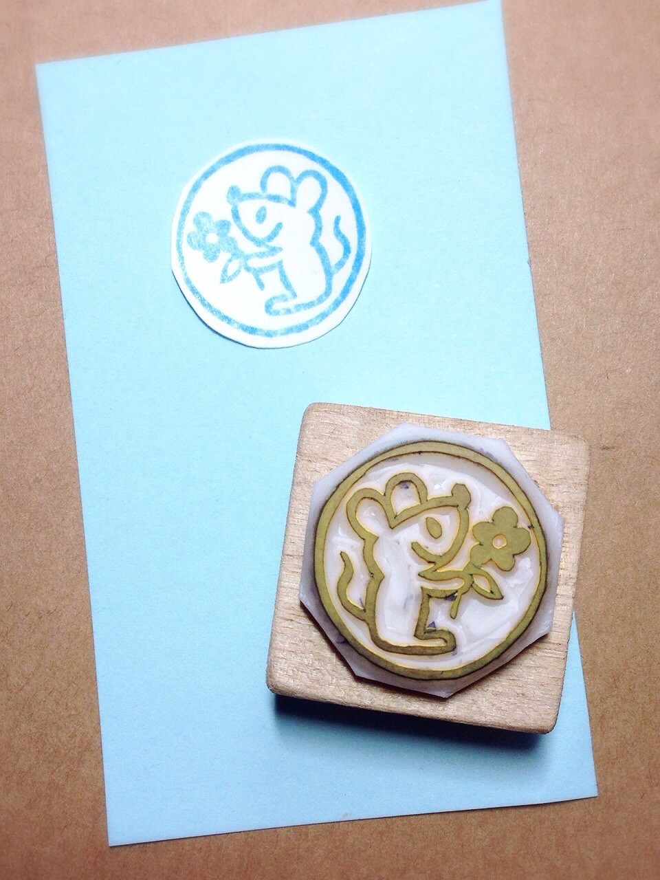 花を君に ねずみバージョン Iichi ハンドメイド クラフト作品 手仕事品の通販