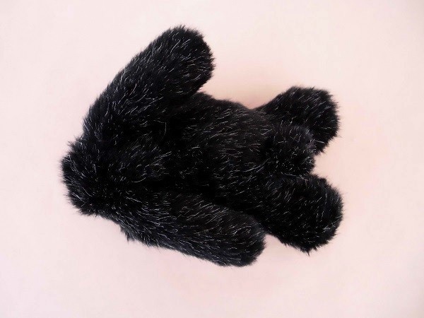 黒いたれ耳うさぎのぬいぐるみ Iichi ハンドメイド クラフト作品 手仕事品の通販