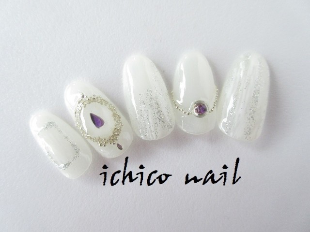 大人の涼感ネイル クリスタル ホワイト サンプルチップ無料 Iichi ハンドメイド クラフト作品 手仕事品の通販