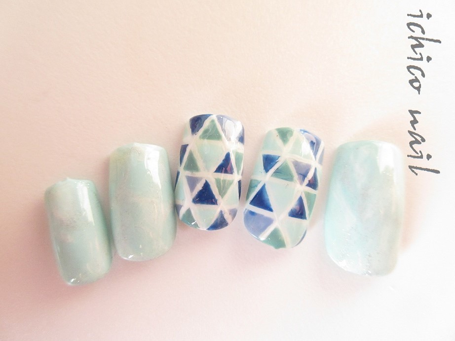 爆買い タイルネイル サンプル ネイル