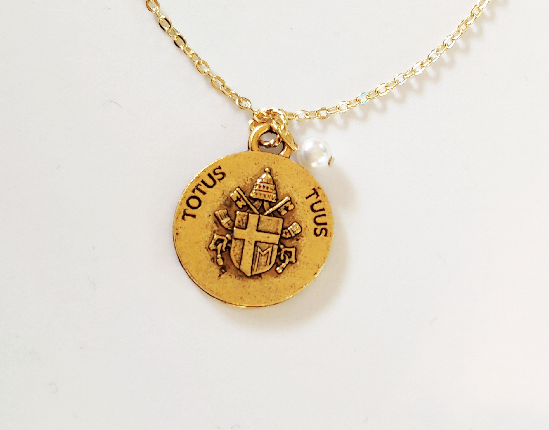 ヨハネ パウロ2世 ローマ教皇 のネックレス キリスト Iichi ハンドメイド クラフト作品 手仕事品の通販