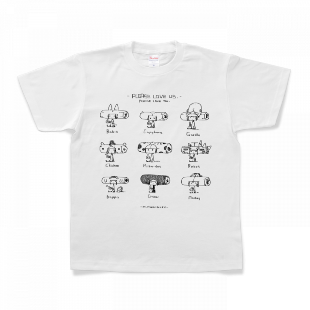 キャラクターtシャツ 9animals Iichi ハンドメイド クラフト作品 手仕事品の通販