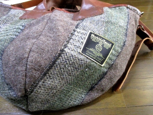 Sale ハリスツイードとヴィンテージブランケットのトートバック Iichi ハンドメイド クラフト作品 手仕事品の通販