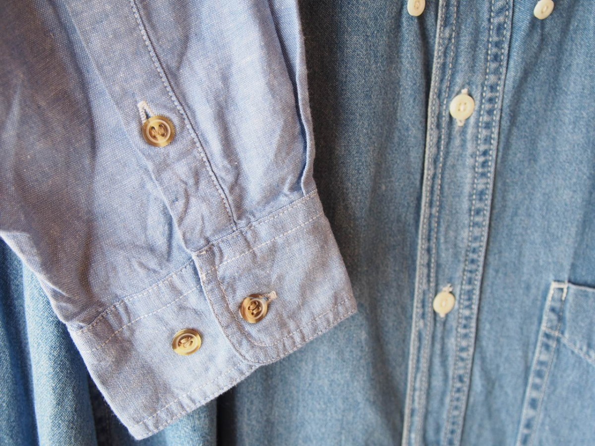 デニム シャツリメイク ワンピース Iichi ハンドメイド クラフト作品 手仕事品の通販