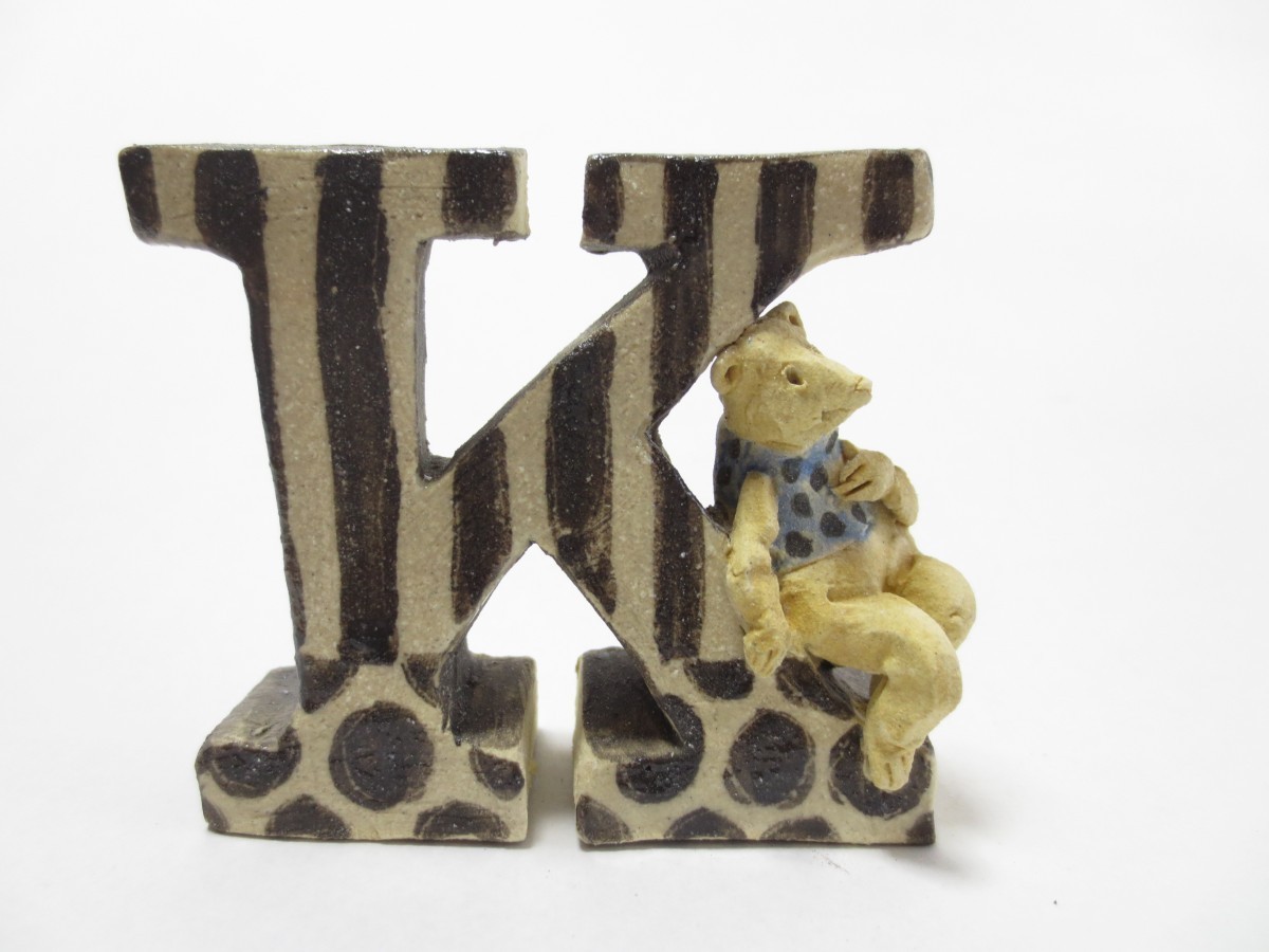 アルファベット ｋ くま Iichi ハンドメイド クラフト作品 手仕事品の通販