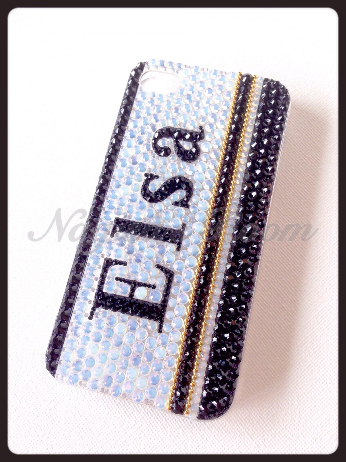 セミオーダー Iphone4 4s 5 5s 5c モノトーンスマホケース ネーム スリムライン Iichi ハンドメイド クラフト作品 手仕事品の通販