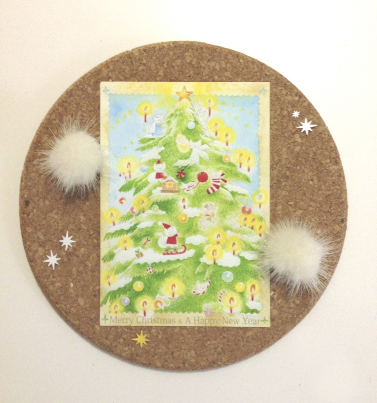 にゃんこ わんこクリスマス ポストカード Iichi ハンドメイド クラフト作品 手仕事品の通販