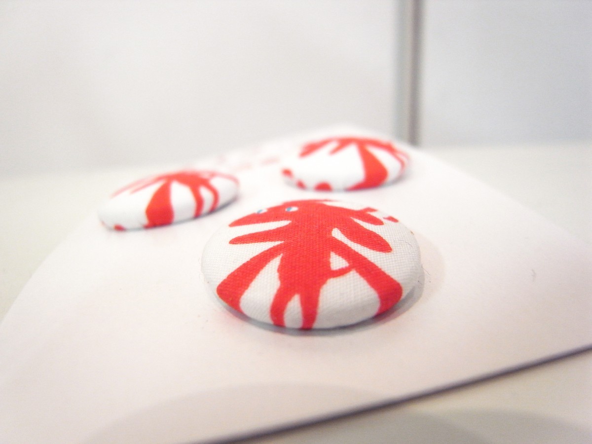 アカイヌくるみボタン わたなしタイプ3ケset Iichi ハンドメイド クラフト作品 手仕事品の通販