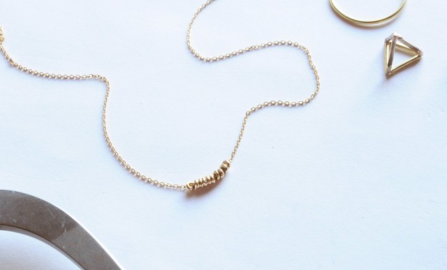 k18 ミラーボールネックレス 10粒 | iichi ハンドメイド・クラフト