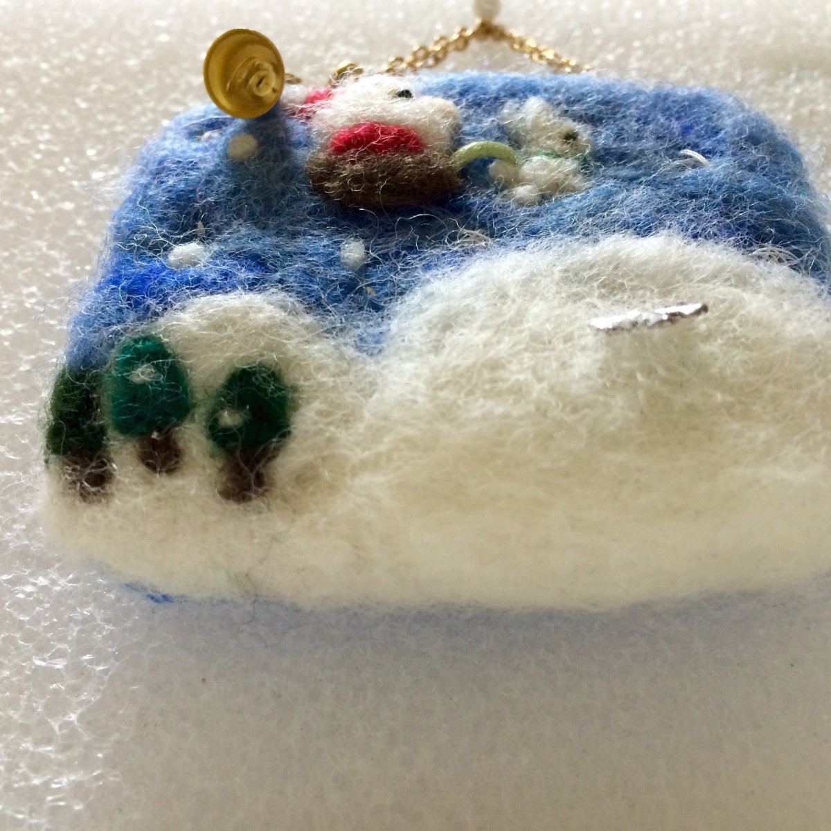 送料無料 フェルト絵 聖しこの夜 Iichi ハンドメイド クラフト作品 手仕事品の通販