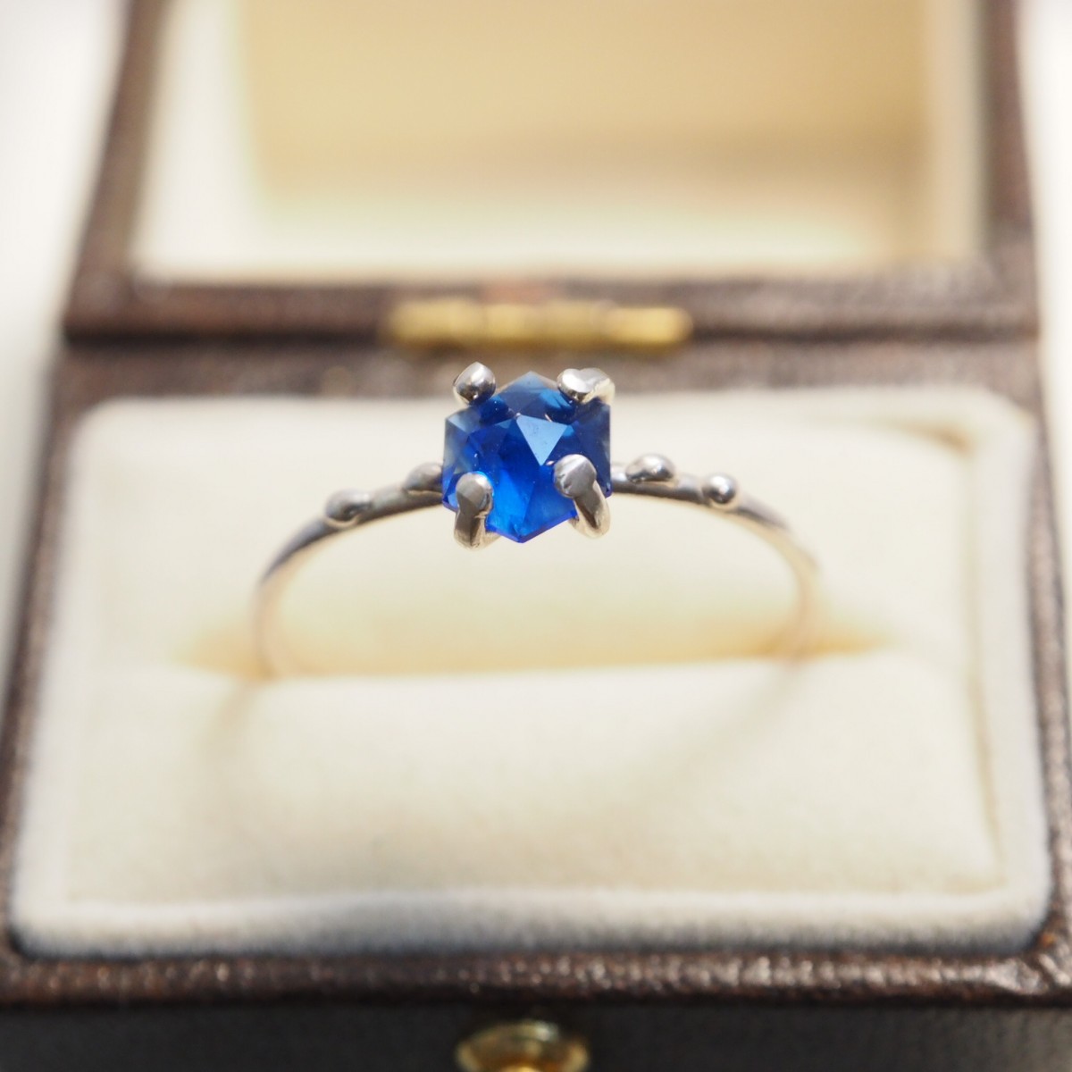 綺麗な夜空色コバルトガラスのリング P047 Iichi ハンドメイド クラフト作品 手仕事品の通販