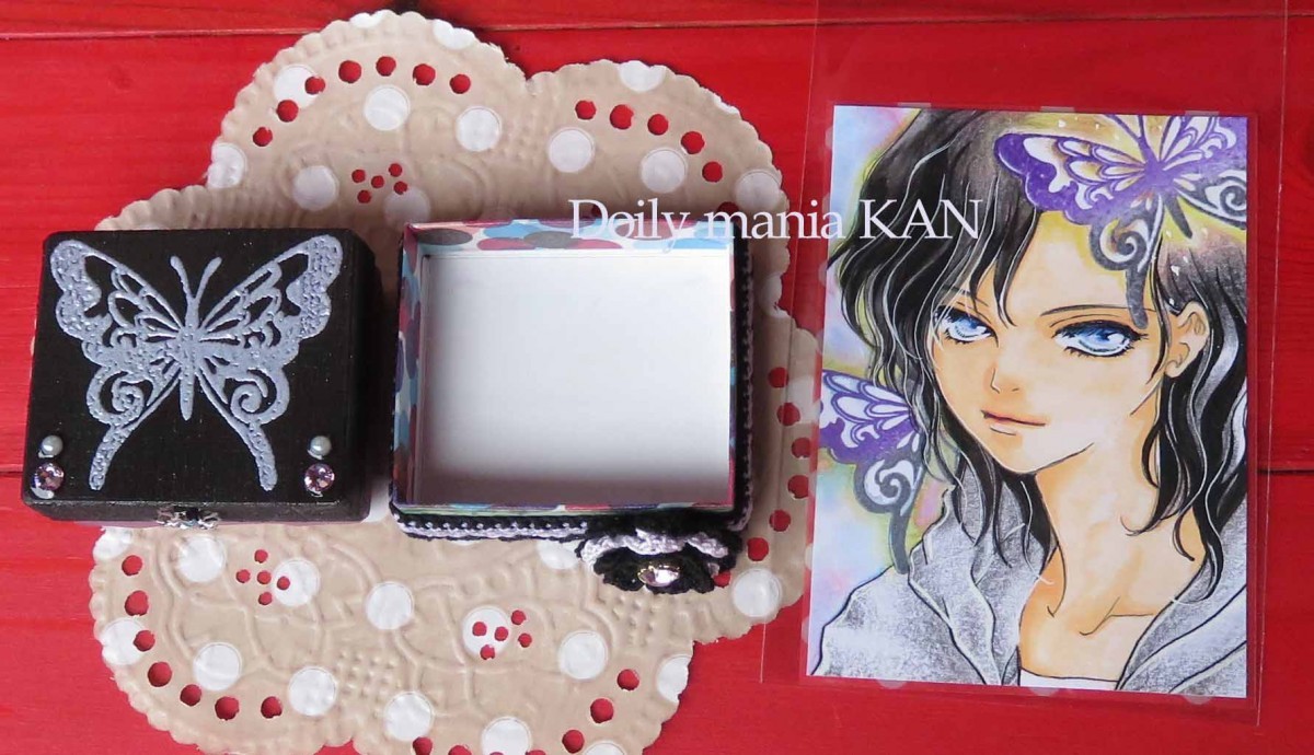 花蝶 黒紫 Iichi ハンドメイド クラフト作品 手仕事品の通販