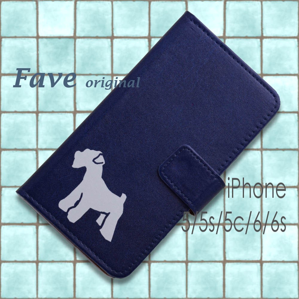 オリジナルプリント 手帳型スマホケース ミニチュア シュナウザー Iichi ハンドメイド クラフト作品 手仕事品の通販