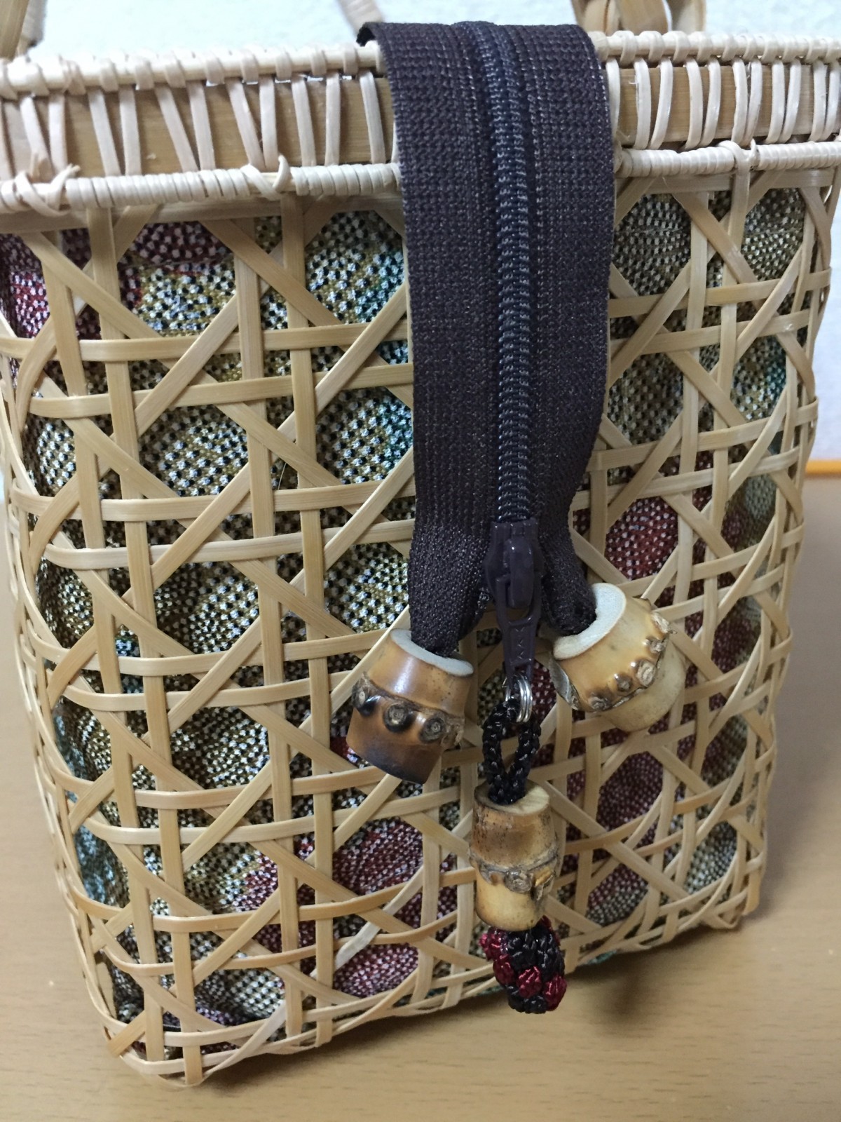 布袋竹握りの段巻き玉編みの柄2本と杜松の玉編みのセットです 美品