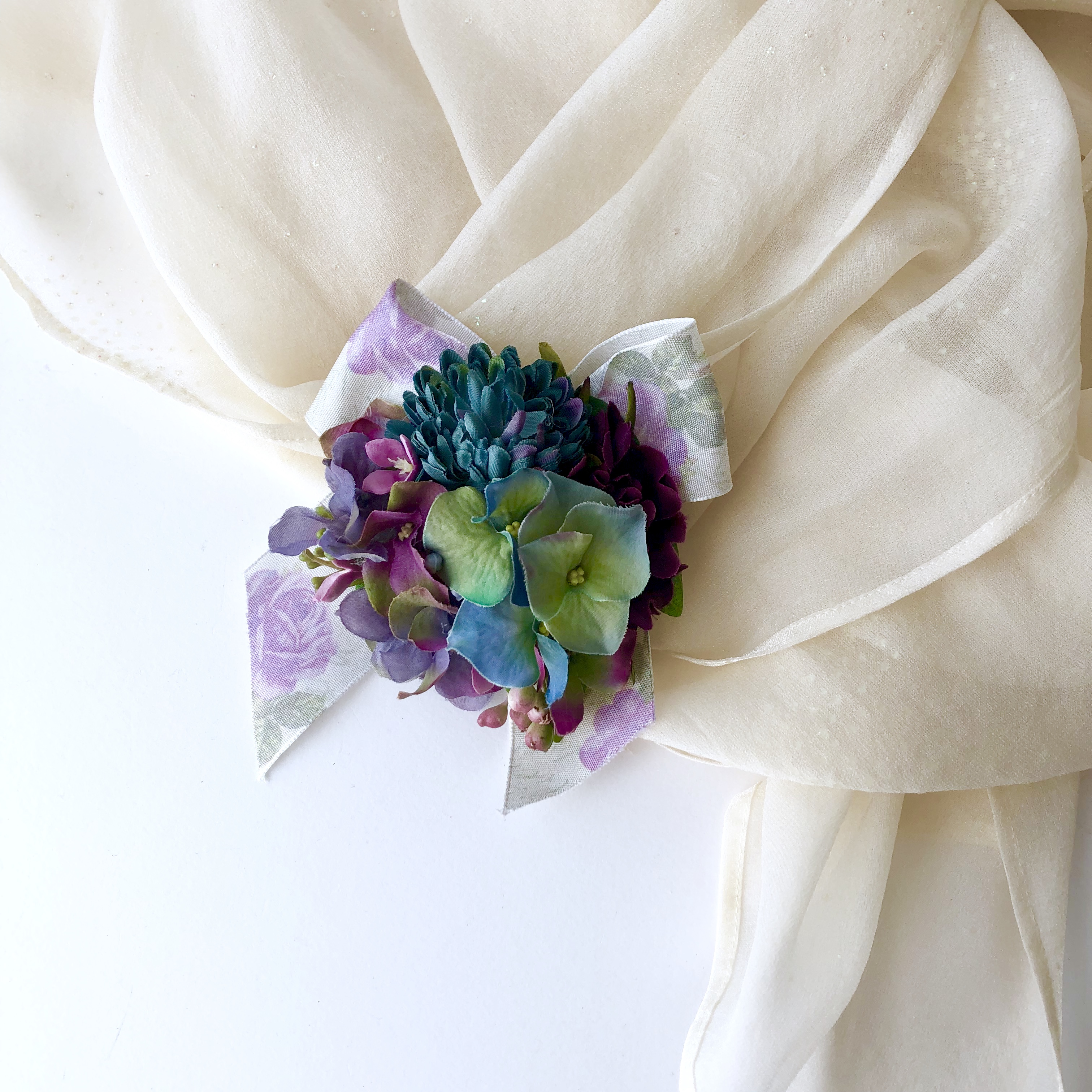 浴衣やお着物に 紫陽花の髪飾り Iichi ハンドメイド クラフト作品 手仕事品の通販