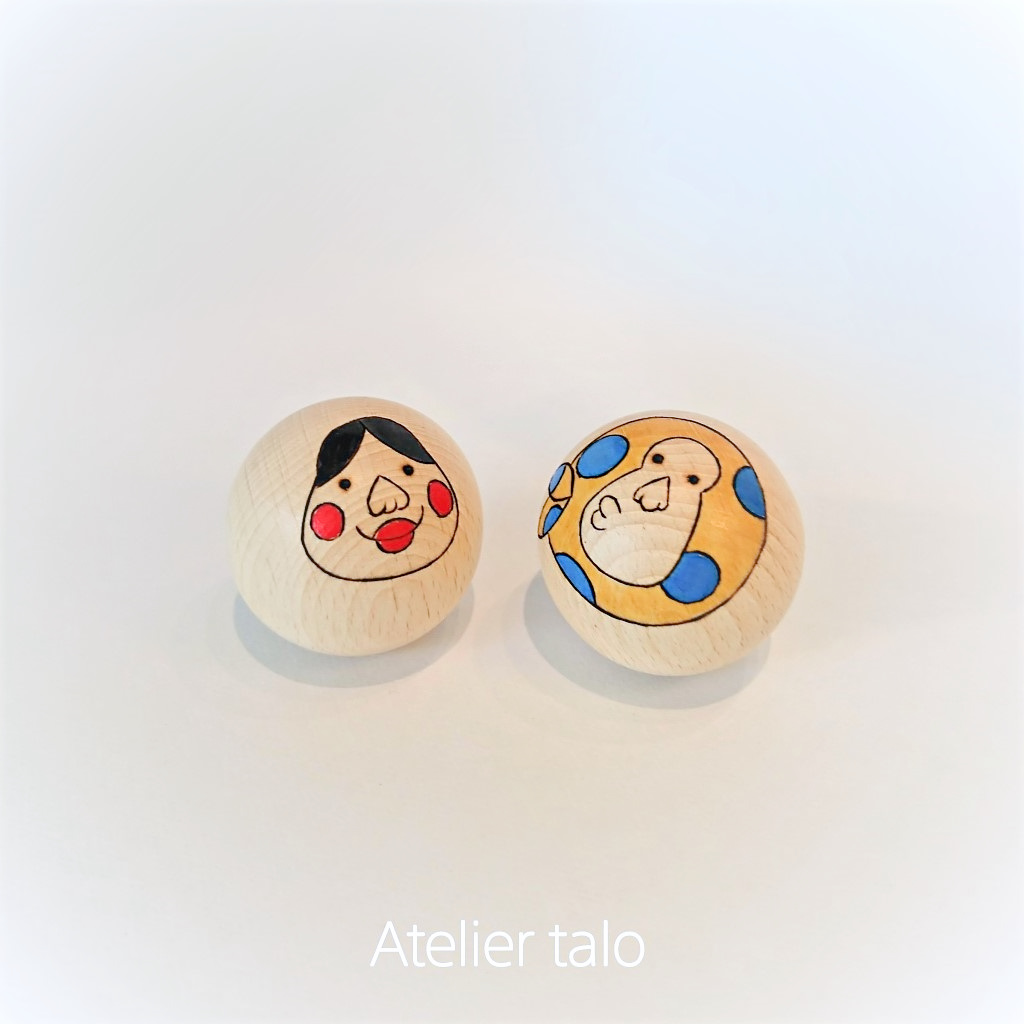 ひょっとこ おかめ 1 Iichi ハンドメイド クラフト作品 手仕事品の通販