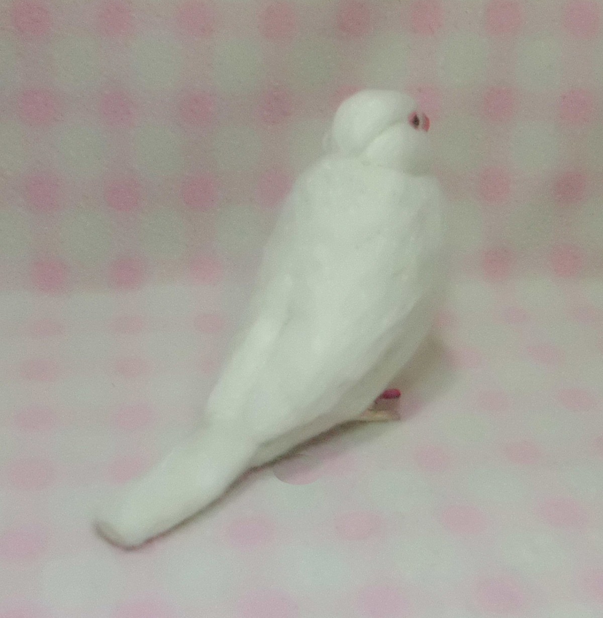 羊毛文鳥クリップ 文鳥 白文鳥 クチバシの色相談可能 Iichi ハンドメイド クラフト作品 手仕事品の通販