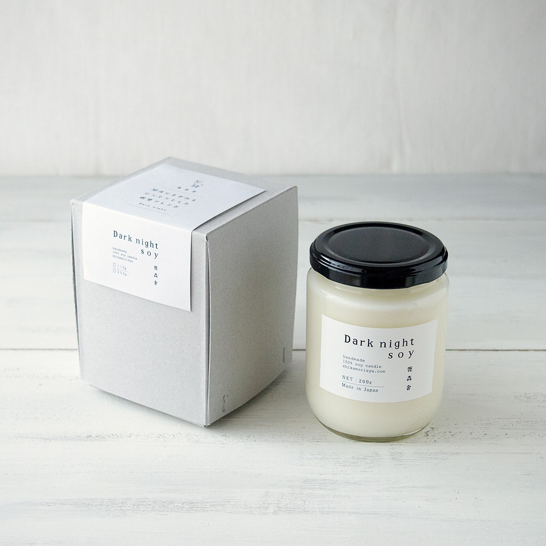 アロマキャンドル 闇夜にまぎれる ひっそりとした瞑想ブレンド L Dark Night Iichi ハンドメイド クラフト作品 手仕事品の通販