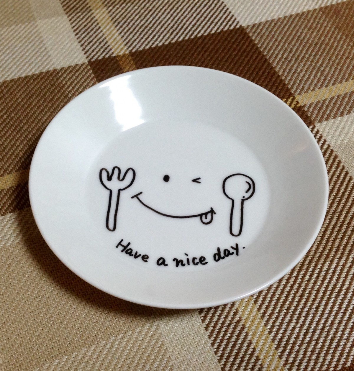 お皿アート 素敵な1日になりますように Iichi ハンドメイド クラフト作品 手仕事品の通販 お皿アート 素敵な1日になりますように Iichi ハンドメイド クラフト作品 手仕事品の通販