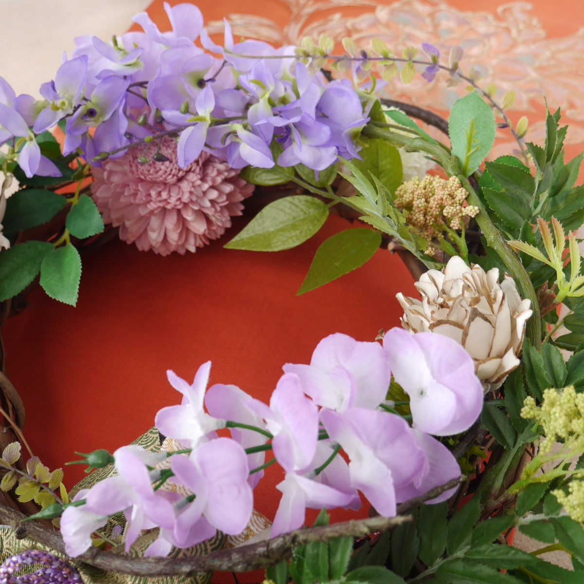 藤の花のリース | iichi ハンドメイド・クラフト作品・手仕事品の通販