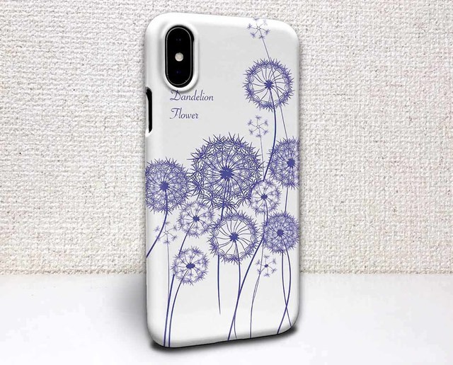 Iphone ハードケース Iphonex Iphone8 Iphone8 Plus 花柄 ダンデライオン たんぽぽ 2 Iichi ハンドメイド クラフト作品 手仕事品の通販