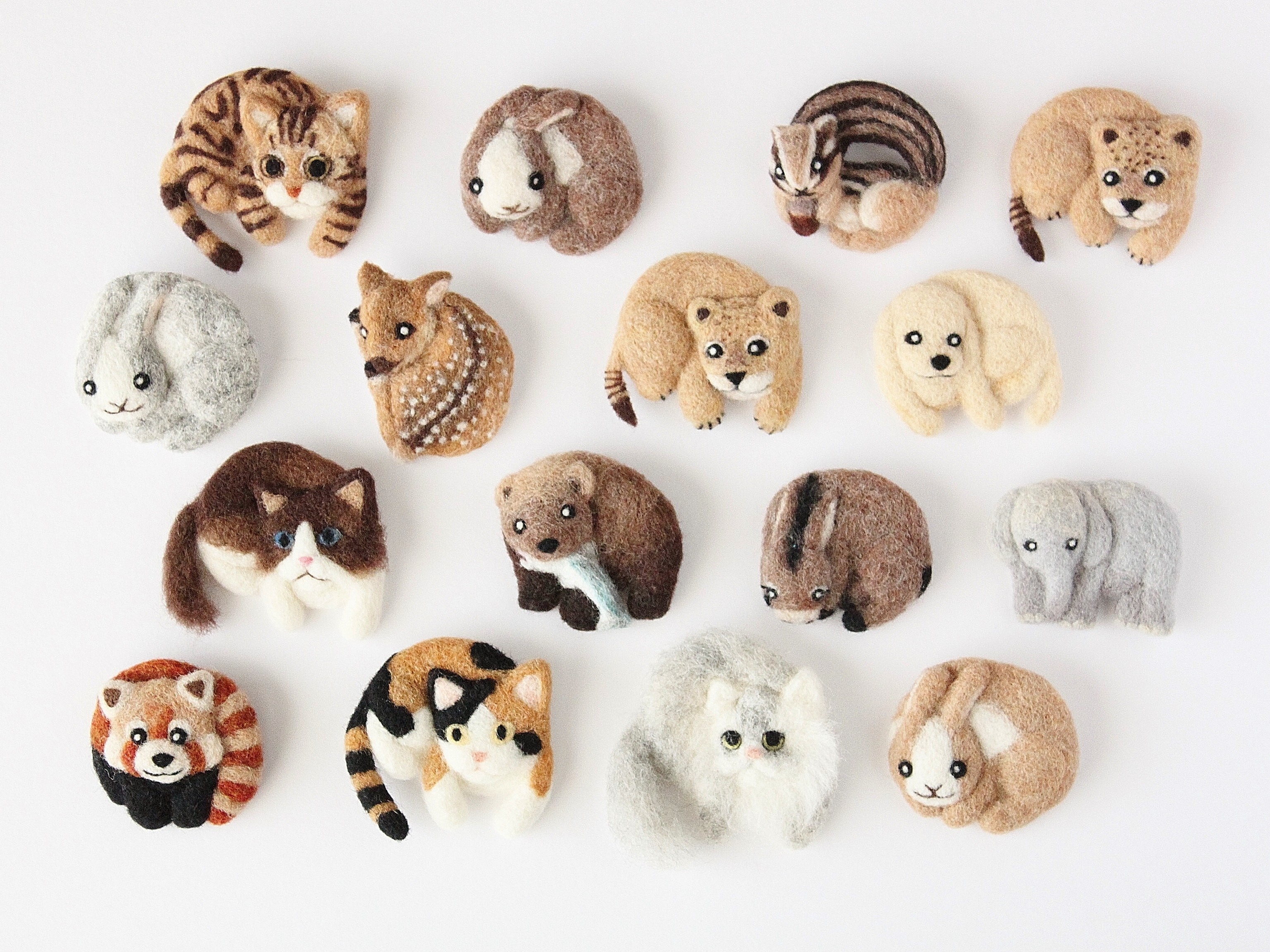 まるまる羊毛ブローチ ライオンの赤ちゃん 受注制作 Iichi ハンドメイド クラフト作品 手仕事品の通販