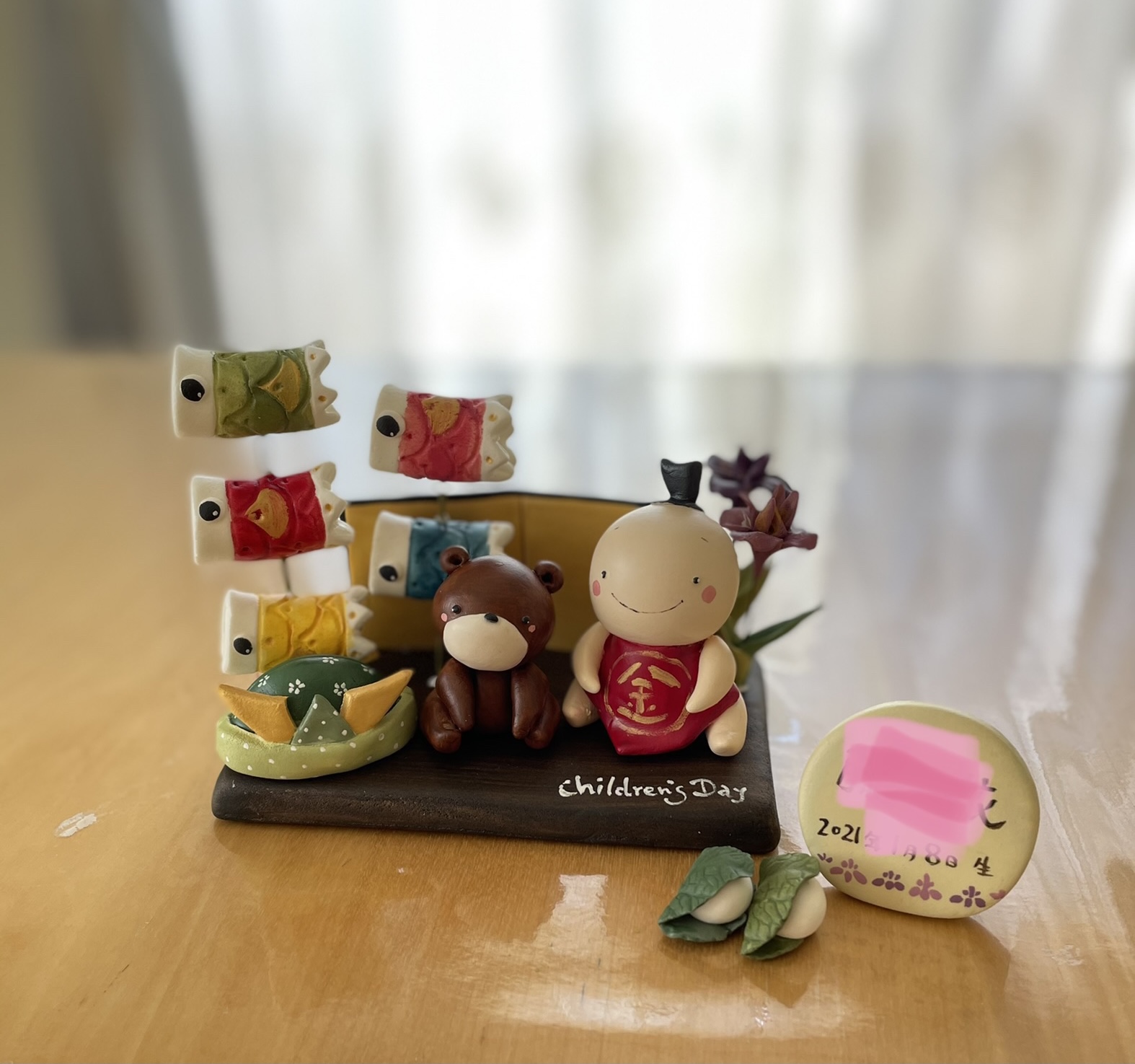 紙粘土で 端午の節句セット Iichi ハンドメイド クラフト作品 手仕事品の通販